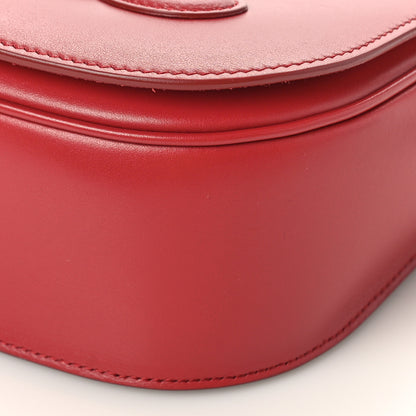 Celine Smooth Calfskin Cuir Triomphe Folco Crossbody Bag Lipstick 8 of 8