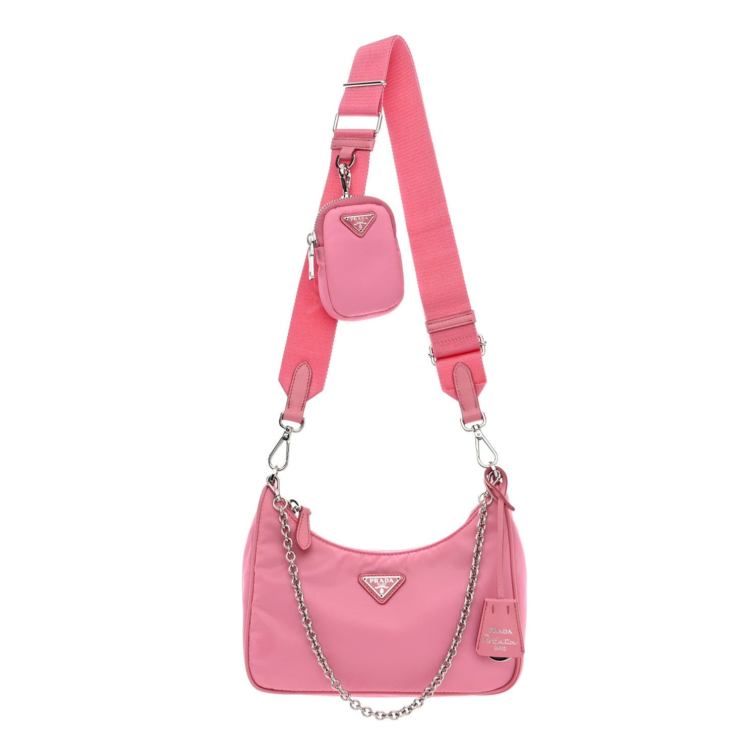 Prada Nylon Re-Edition 2005 Shoulder Bag Begonia 1 of 13