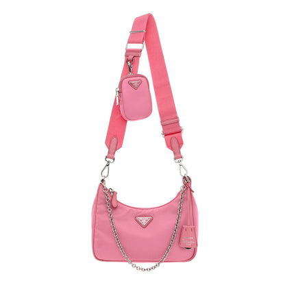 Prada Nylon Re-Edition 2005 Shoulder Bag Begonia 1 of 13