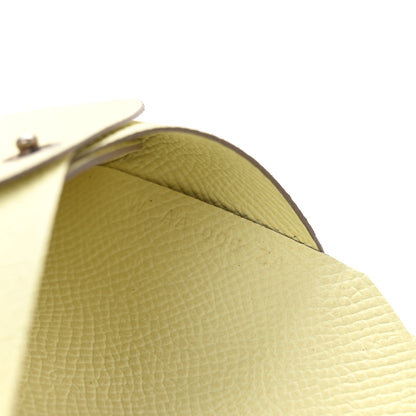 Hermes Epsom Calvi Duo Card Case Jaune Milton 7 of 9