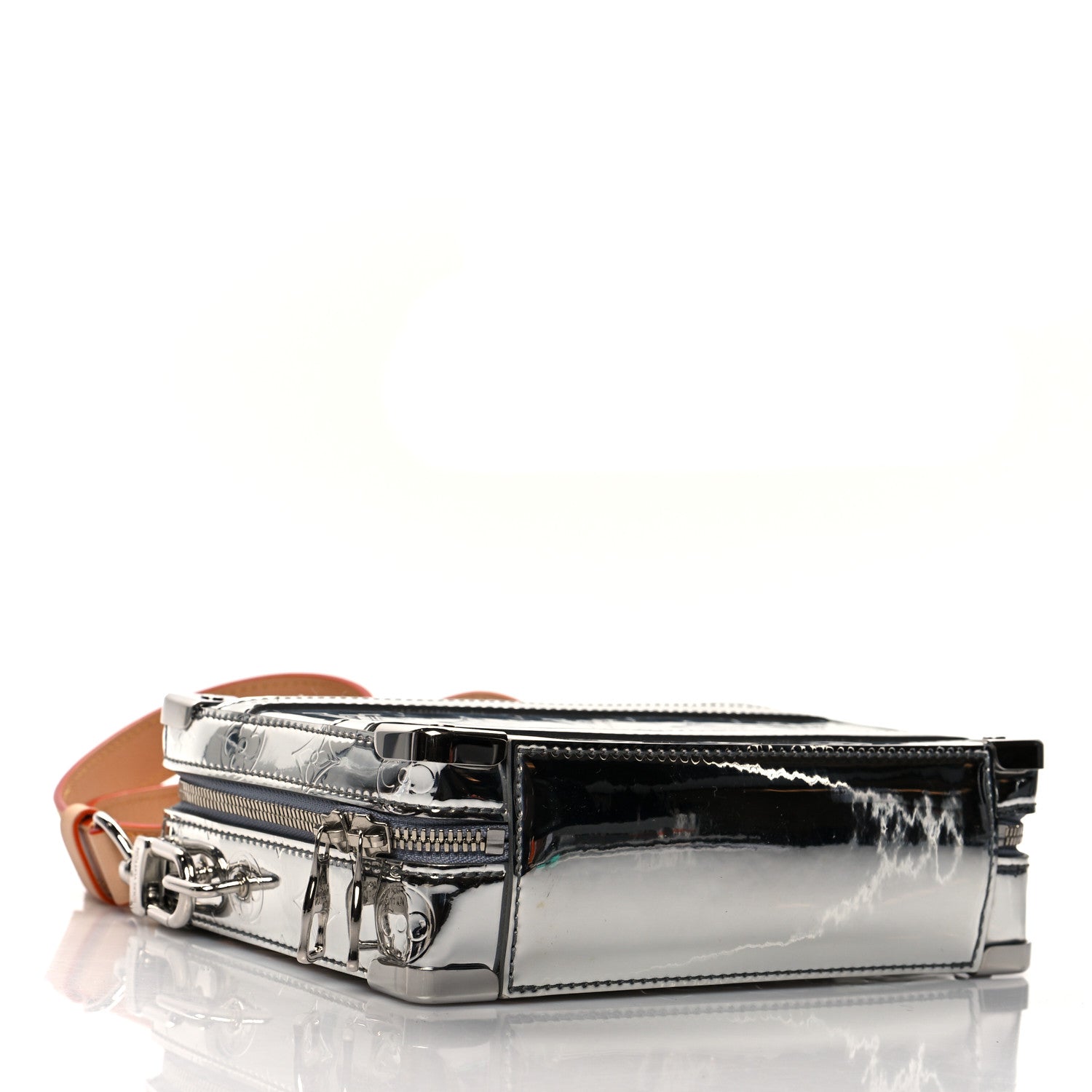 Louis Vuitton Monogram Mirror Handle Trunk Silver 4 of 9