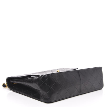 Chanel Lambskin Quilted Jumbo Single Flap Black 4 of 15