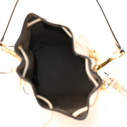 Fendi Vitello Liberty F is Fendi Bi-Color FF 1974 Embossed Mini Mon Tresor Bucket Bag Camelia Mandorlo 5 of 11