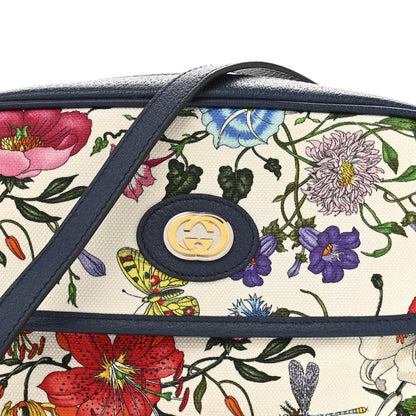Gucci Canvas Flora Floral Shoulder Bag White Blue Agata Mulitcolor 7 of 12