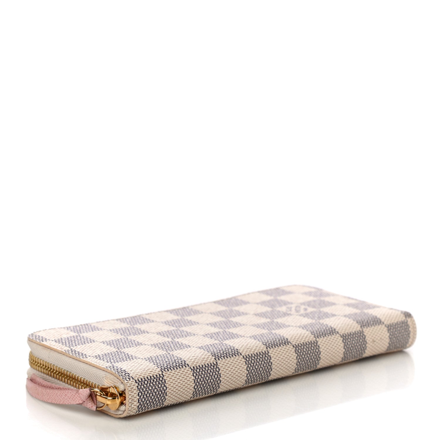 Louis Vuitton Damier Azur Clemence Wallet Rose Ballerine 4 of 10