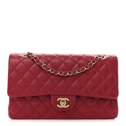 Chanel Caviar Quilted Medium Double Flap Dark Pink 1 of 11