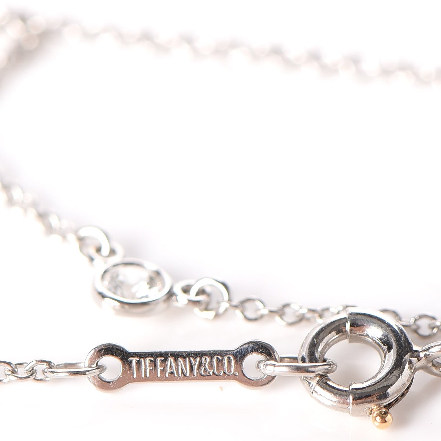 Platinum Elsa Peretti Diamonds by the Yard .15ct Necklace