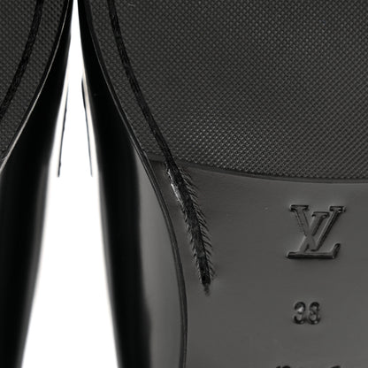 Louis Vuitton Glazed Calfskin Chess Flat Loafer 38 9 of 11