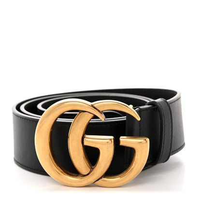 Gucci Calfskin Double G 40mm Belt 85 34 Black 1 of 5