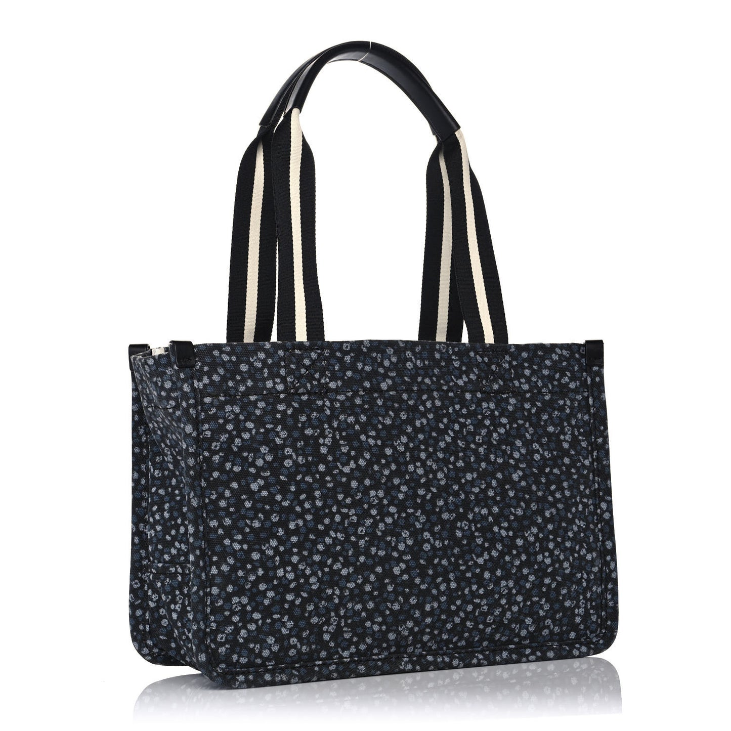 Canvas Floral Print Signet Tote Bag Blue Mirage Multicolor
