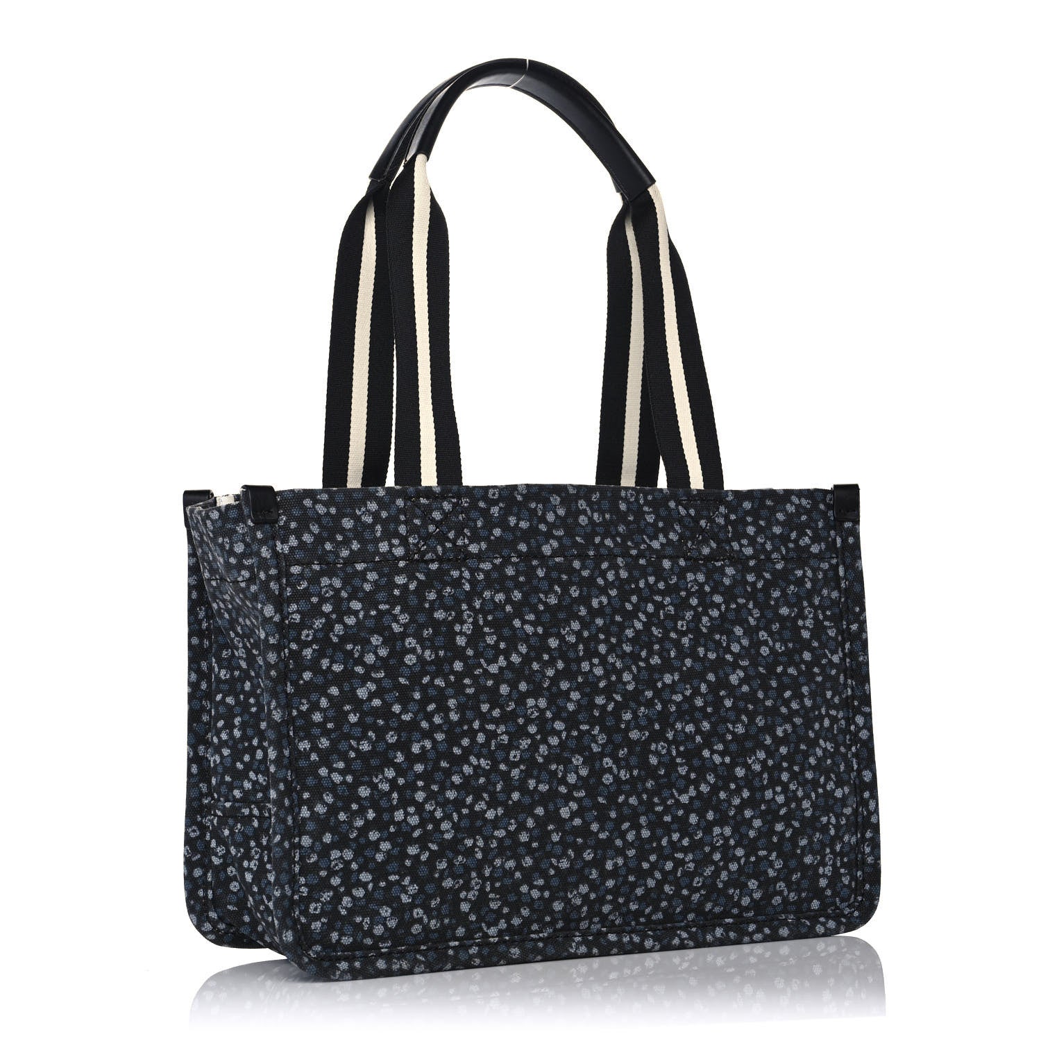 Marc Jacobs Canvas Floral Print Signet Tote Bag Blue Mirage Multicolor 3 of 13