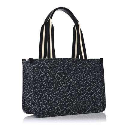 Marc Jacobs Canvas Floral Print Signet Tote Bag Blue Mirage Multicolor 3 of 13