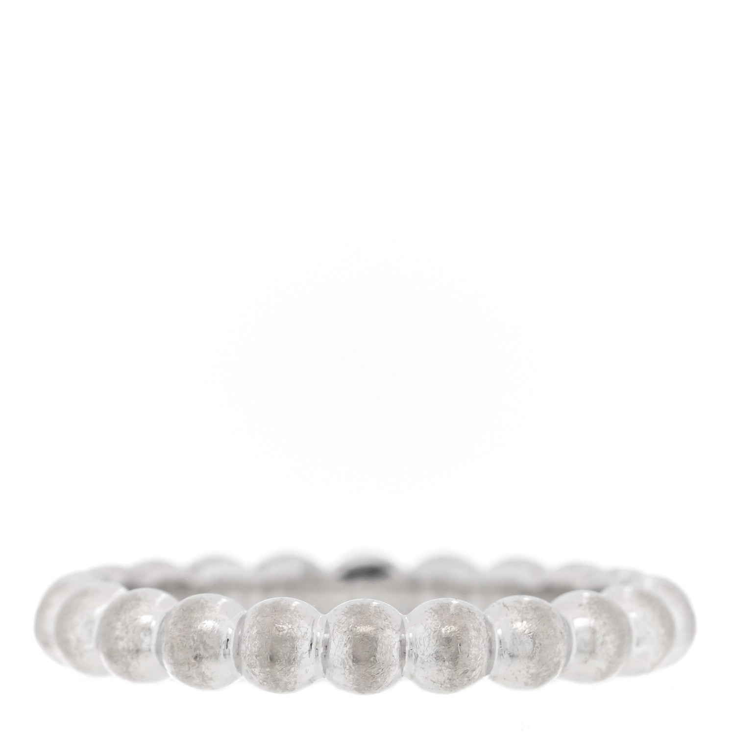 Van Cleef & Arpels 18K White Gold Medium Perlee Ring 49 5 3 of 5