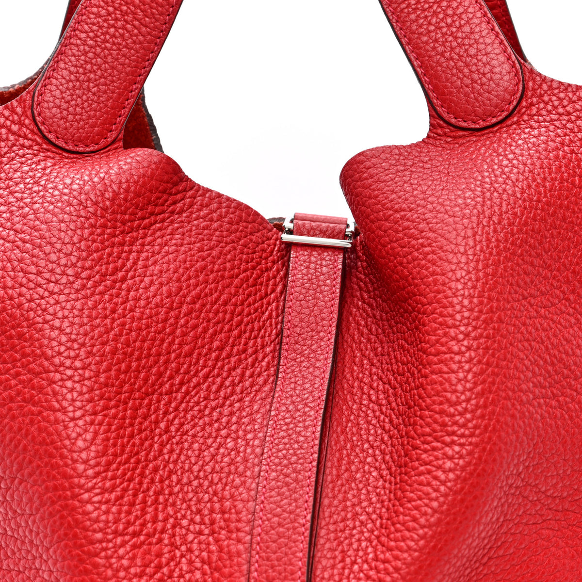 Taurillon Clemence Picotin Lock 26 GM Rouge Casaque