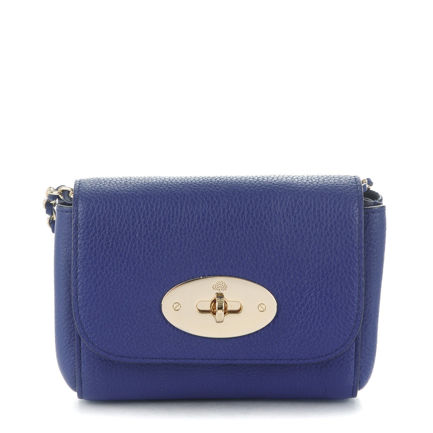 Mulberry Small Classic Grain Calfskin Mini Lily Indigo 1 of 7