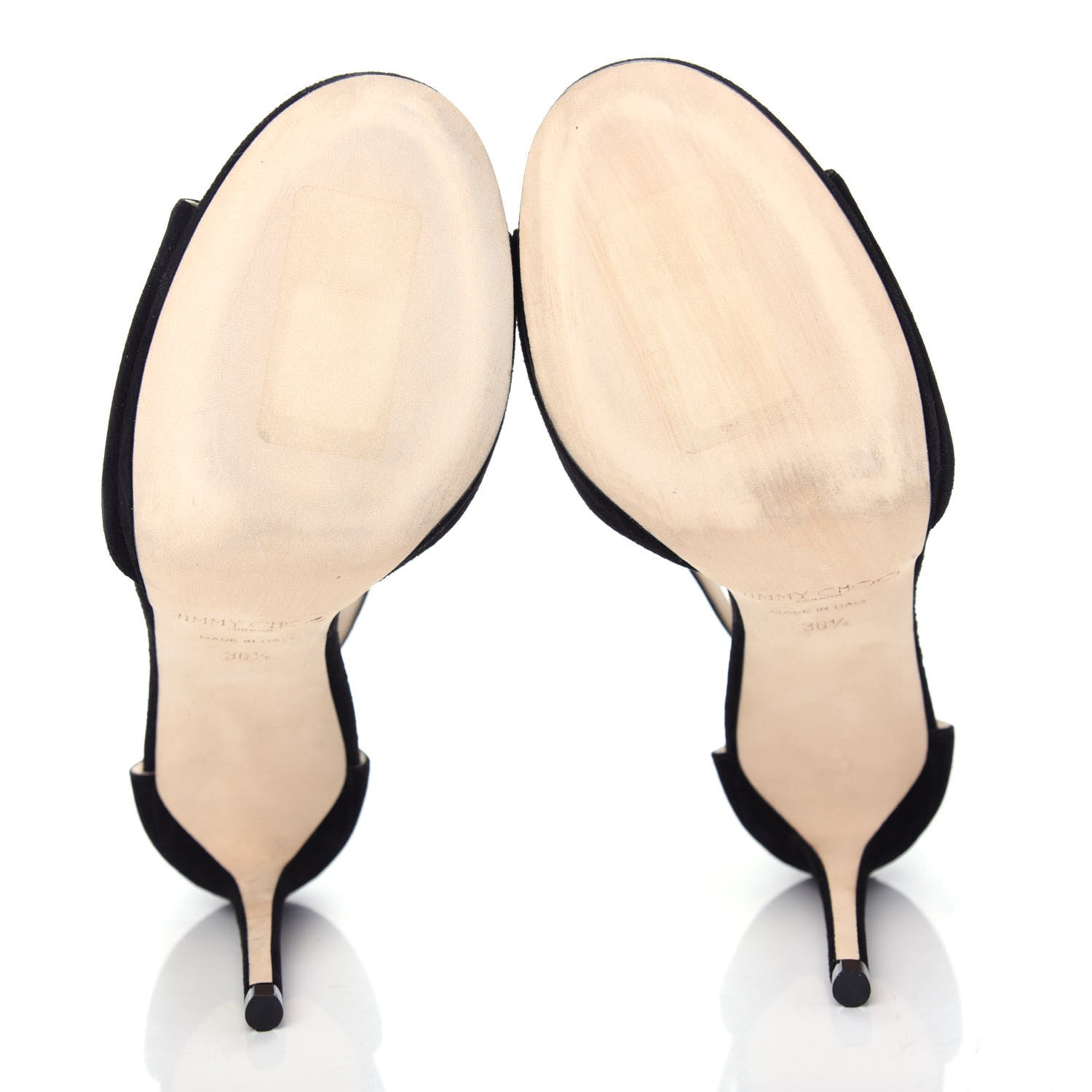 Jimmy Choo Suede Lana 100 Sandals 36.5 Black 6 of 10