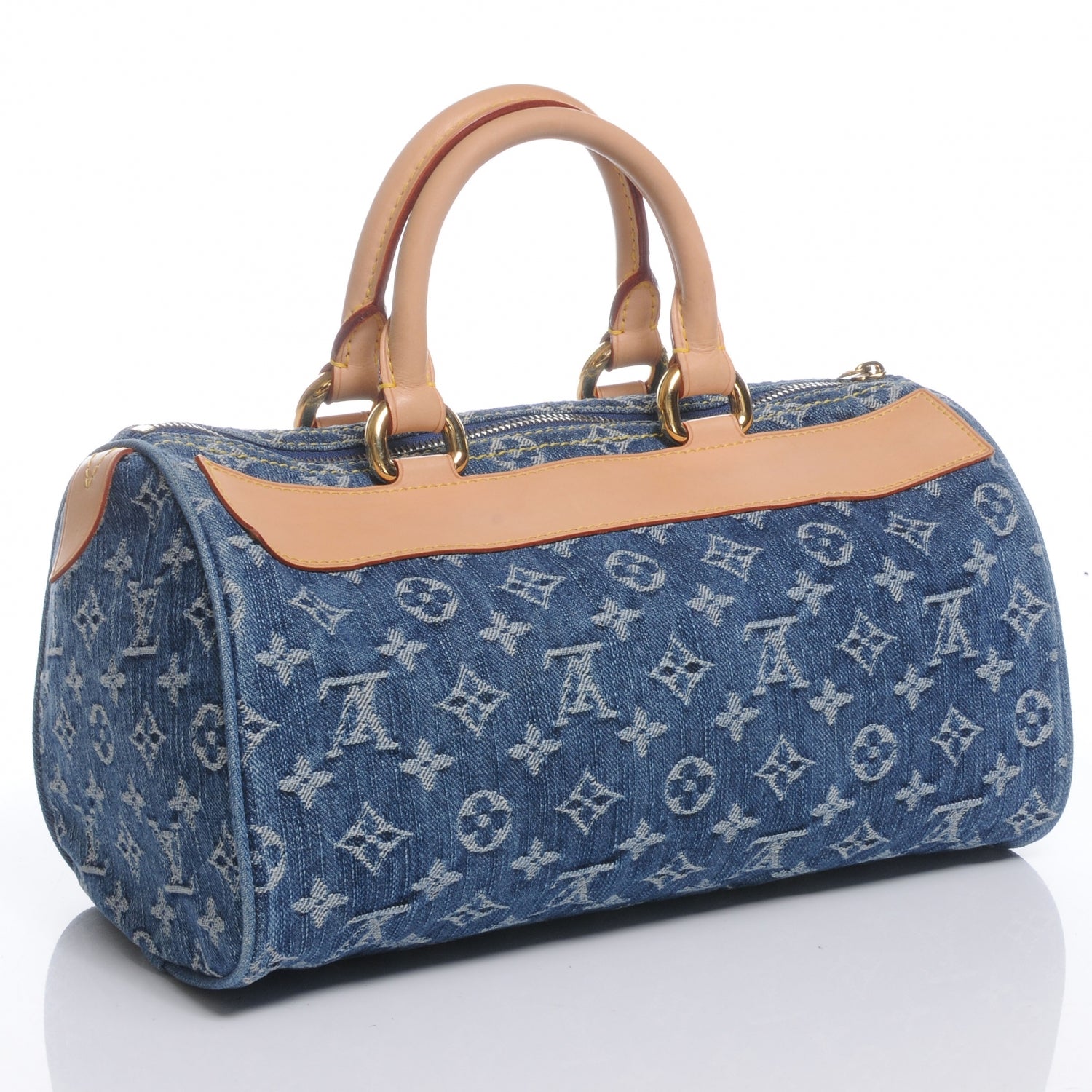 Louis Vuitton Monogram Denim Neo Speedy Blue 3 of 7