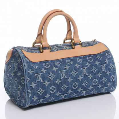 Louis Vuitton Monogram Denim Neo Speedy Blue 3 of 7