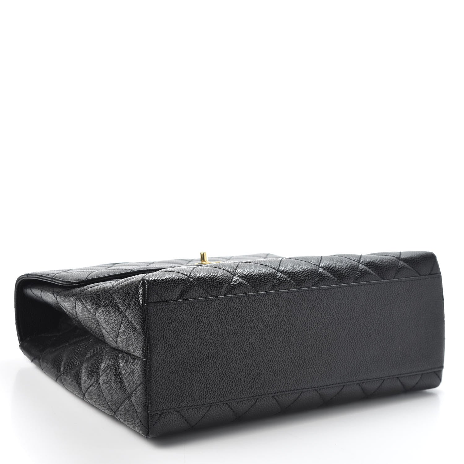 Chanel Caviar Quilted Jumbo Kelly Flap Black 3 of 9