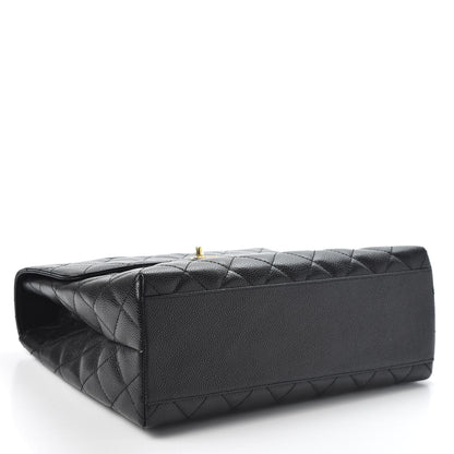 Chanel Caviar Quilted Jumbo Kelly Flap Black 3 of 9
