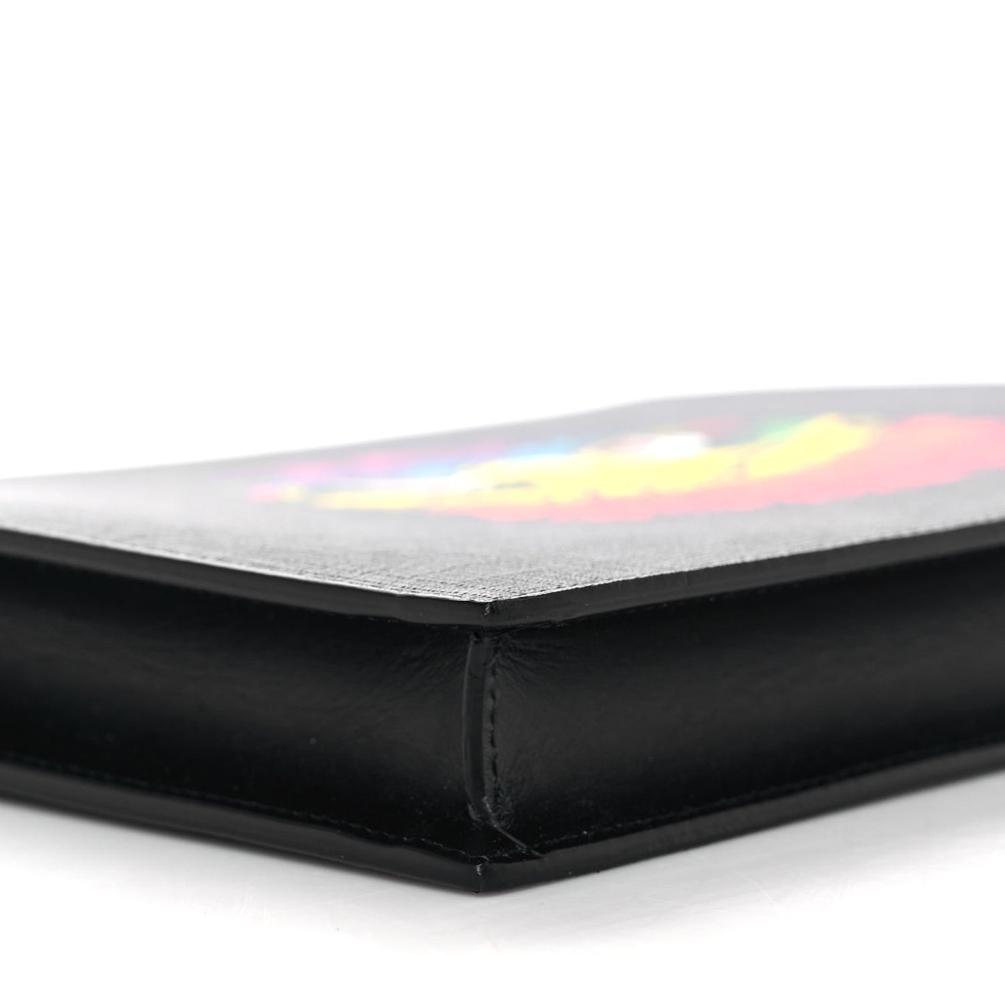 GG Supreme Monogram Rainbow Eagle Documents Holder Black Grey Multicolor