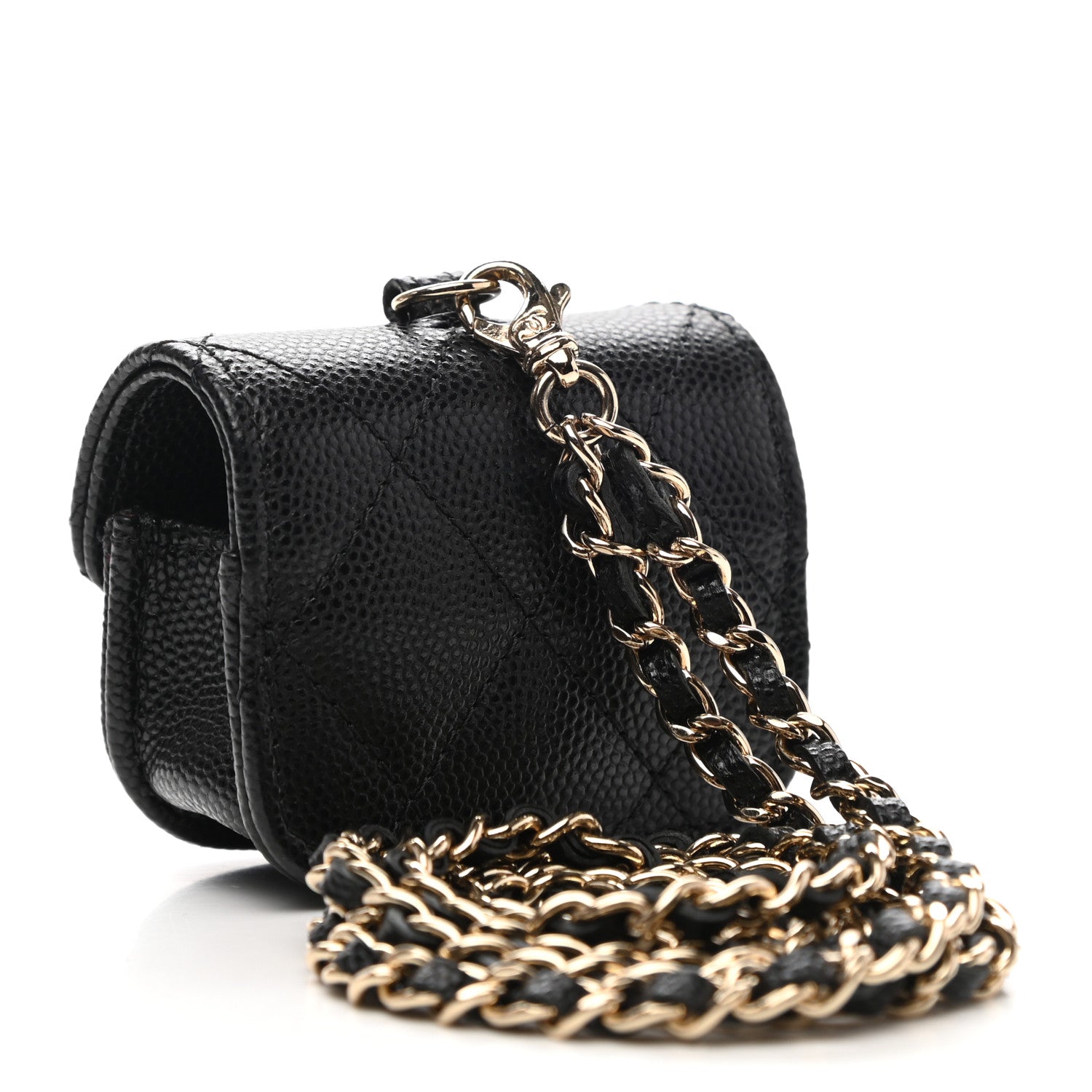 Chanel Caviar Quilted Airpods Pro Case Black 3 of 9