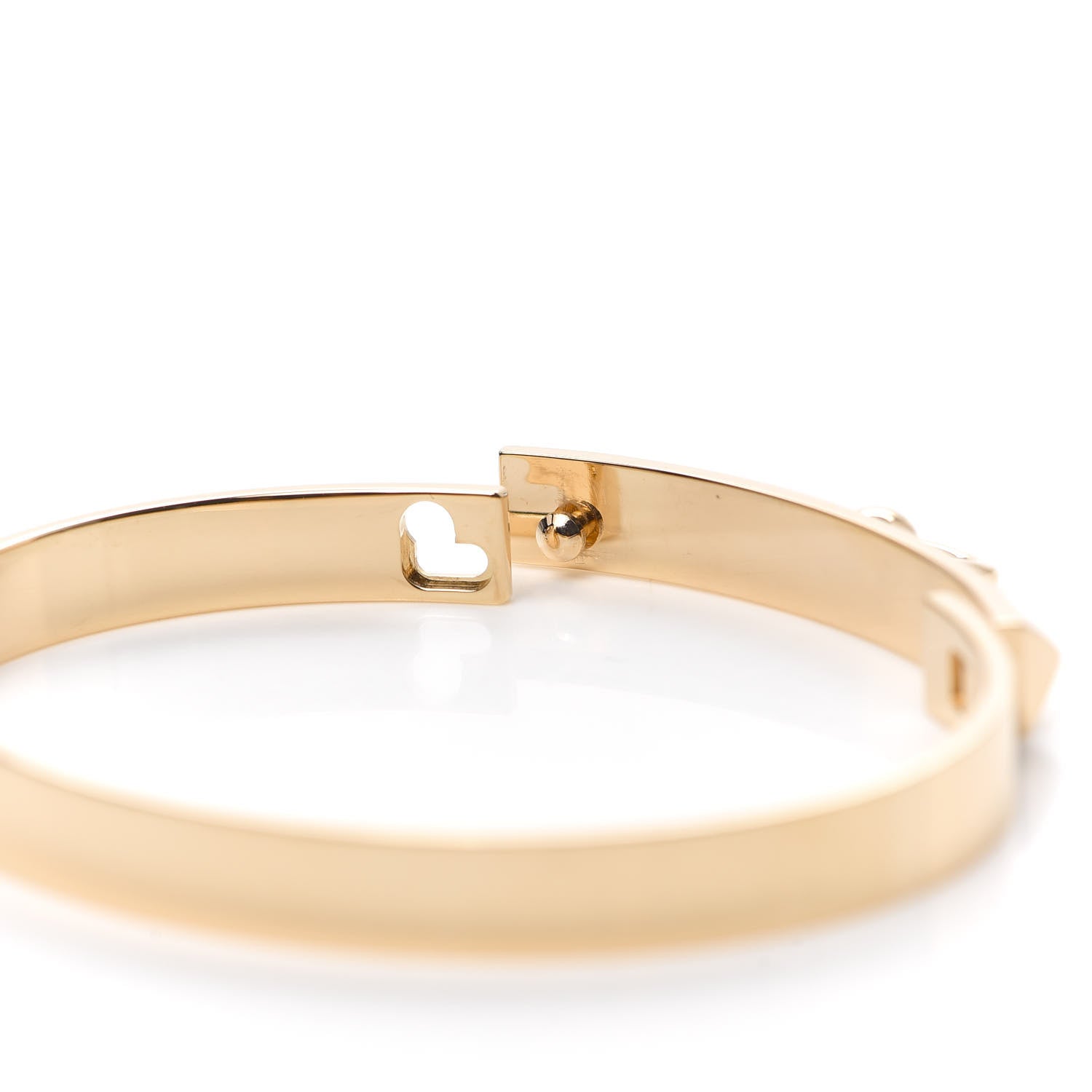 Hermes 18K Rose Gold PM Collier De Chien Bracelet SH 5 of 5