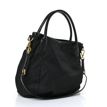 Prada Tessuto Nylon Cervo Shoulder Bag Black 2 of 7