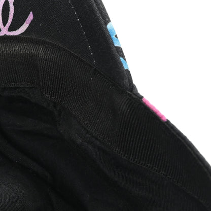 Chanel Cotton CC Cap Hat Black Multicolor 10 of 10