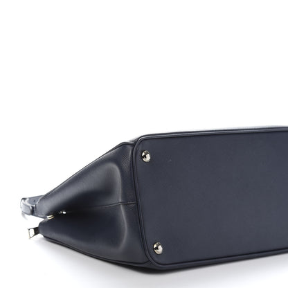 Prada Saffiano Medium Galleria Double Zip Tote Baltico 8 of 11