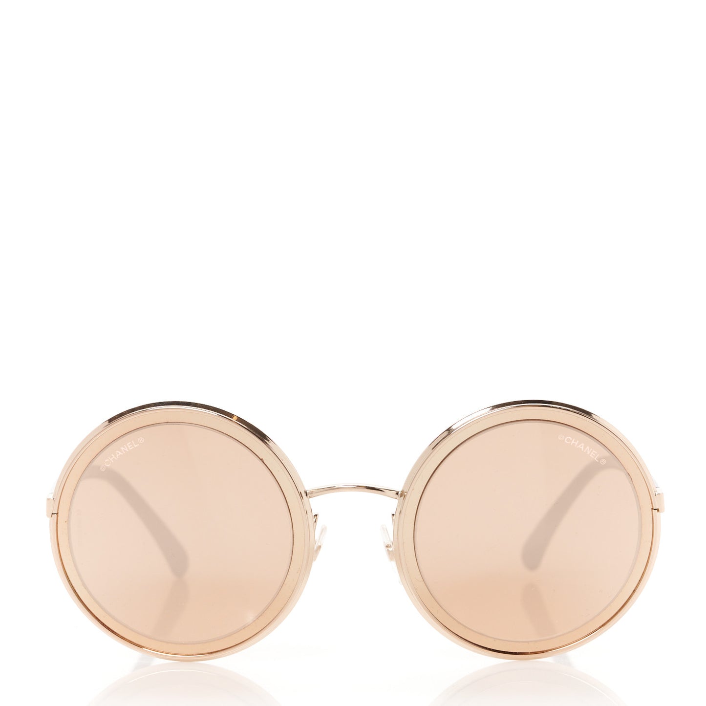 Metal Round Sunglasses 4226 Rose Gold