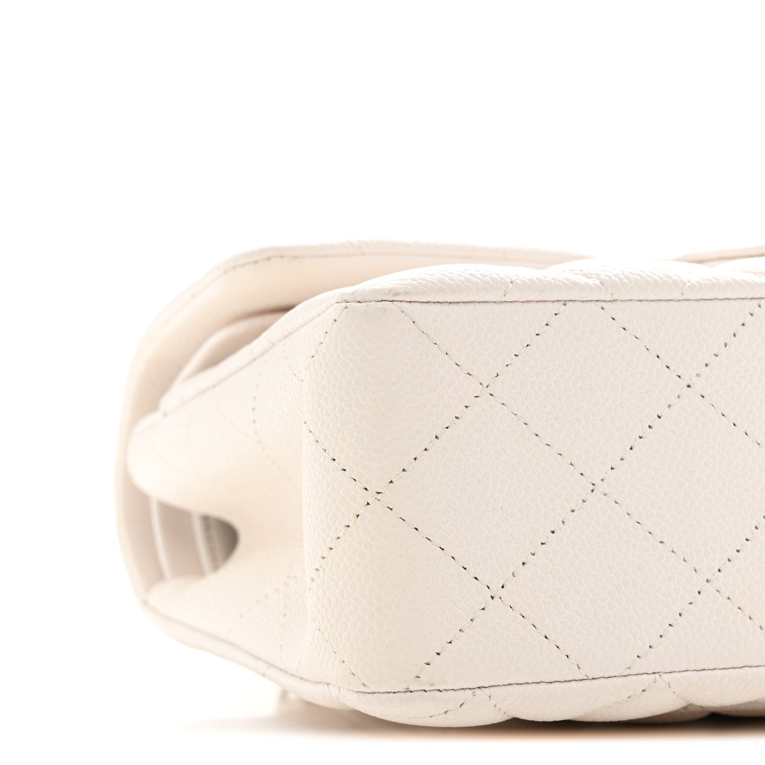 Chanel Caviar Quilted Small Double Flap White 8 of 9