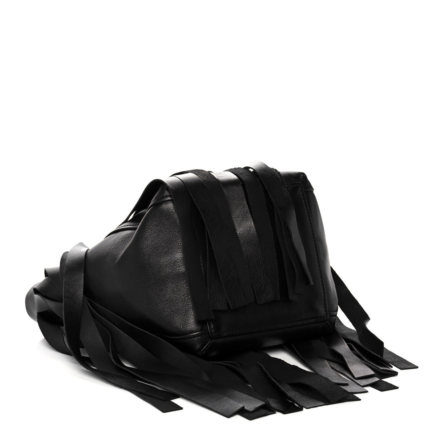 Balenciaga Calfskin XS Fringe Laundry Cabas Black 4 of 14