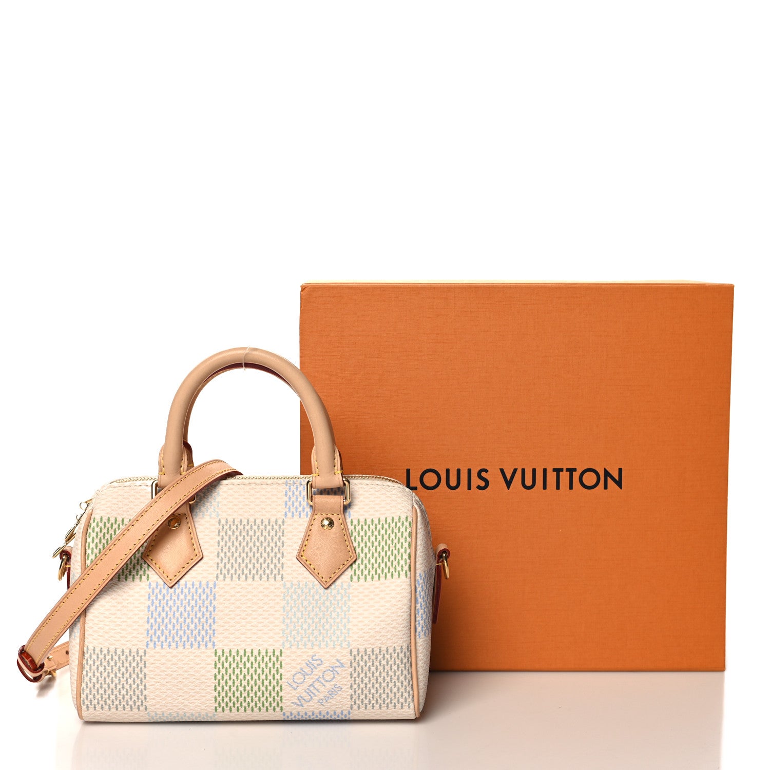 Louis Vuitton Damier Giant Speedy Bandouliere 20 Pistachio 10 of 10