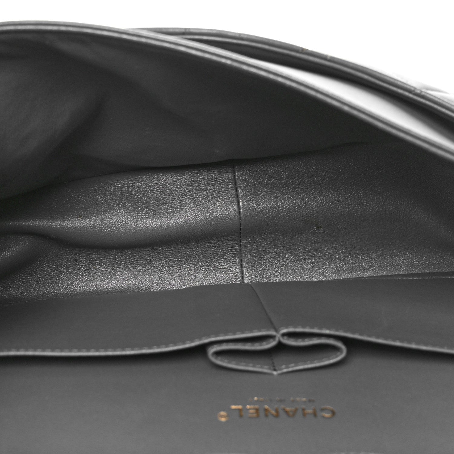 Chanel Lambskin Quilted Jumbo Double Flap Dark Grey 5 of 10