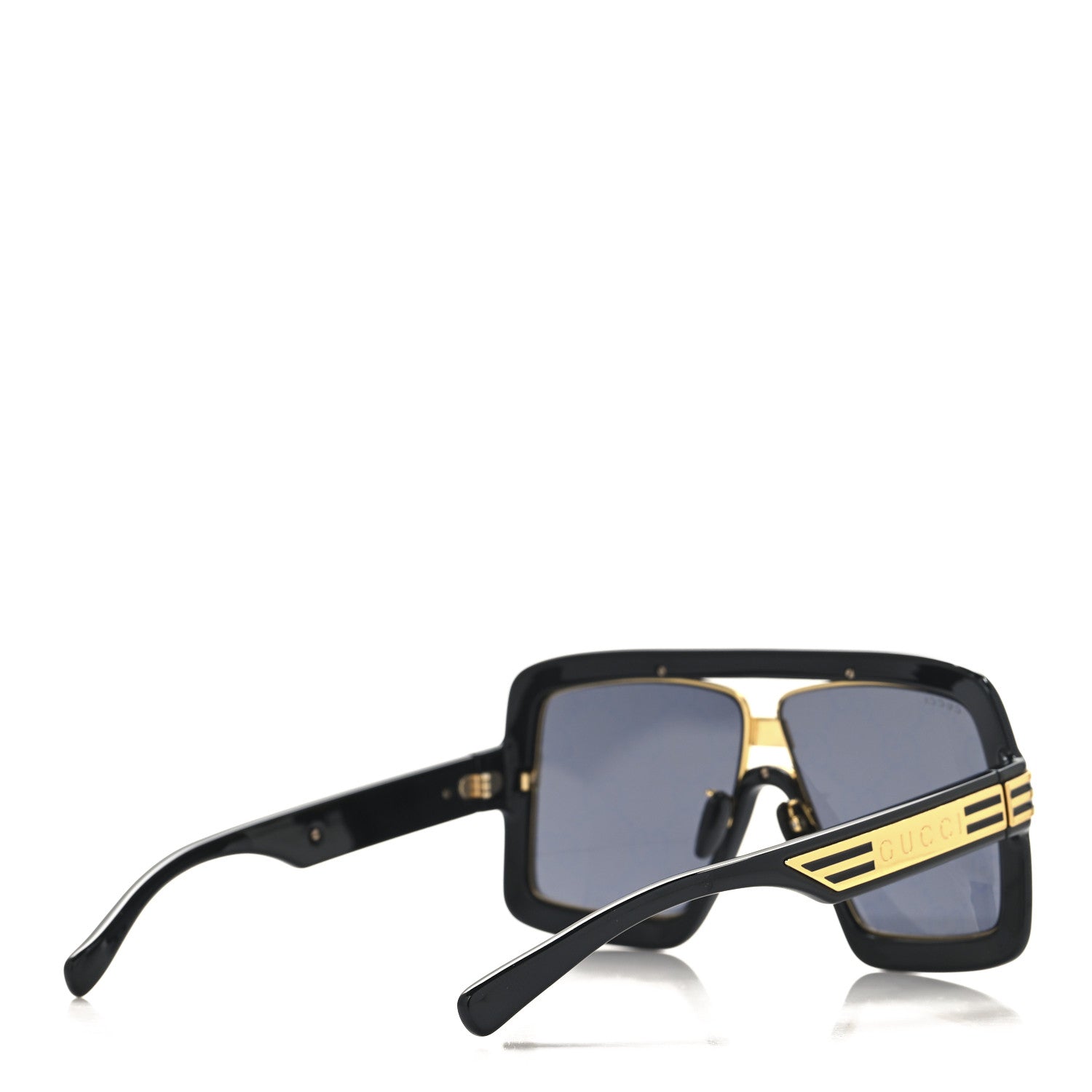 Gucci Acetate Shield GG0900S Sunglasses Black 4 of 7