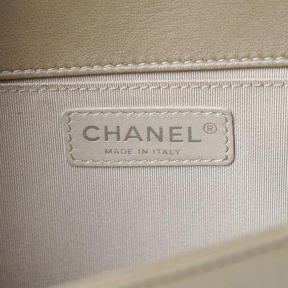 Chanel Lambskin Quilted Medium Boy Flap Khaki 5 of 17