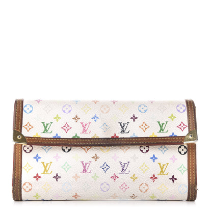 Louis Vuitton Monogram Multicolor Porte Tresor International Wallet White 1 of 10