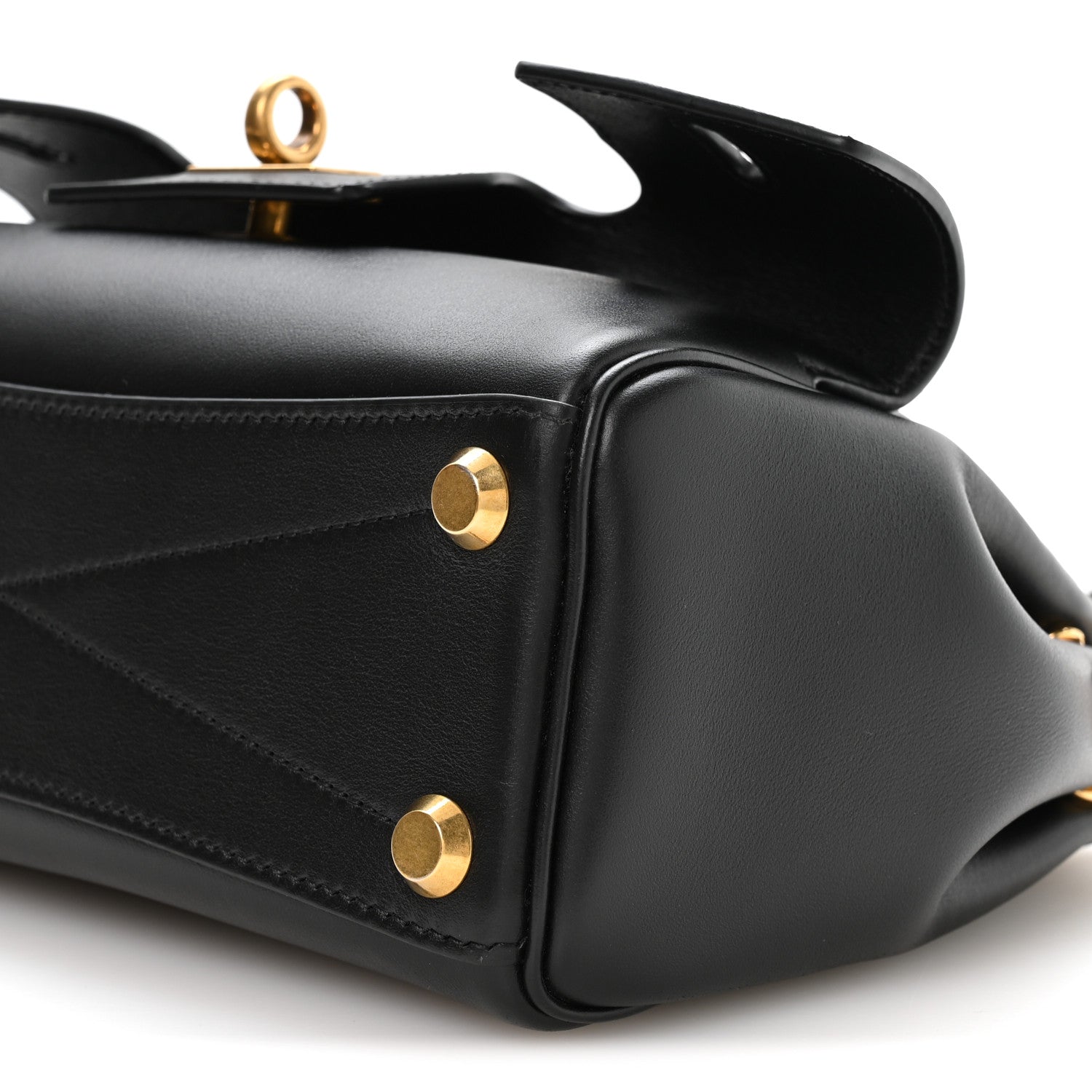 Balenciaga Smooth Calfskin Mini Bel Air Carry All Bag Black 9 of 9