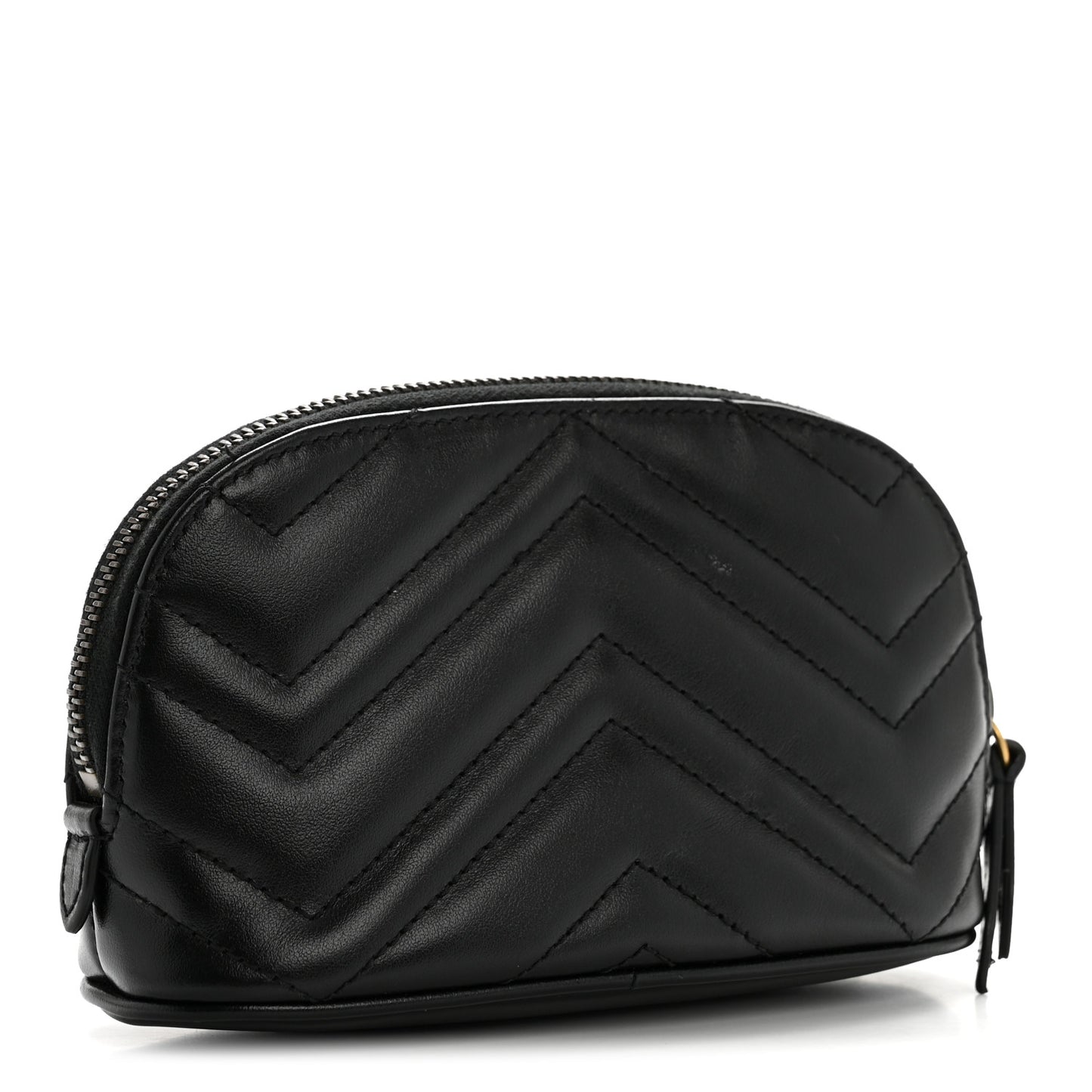 Calfskin Matelasse GG Marmont Pouch Cosmetic Case Black