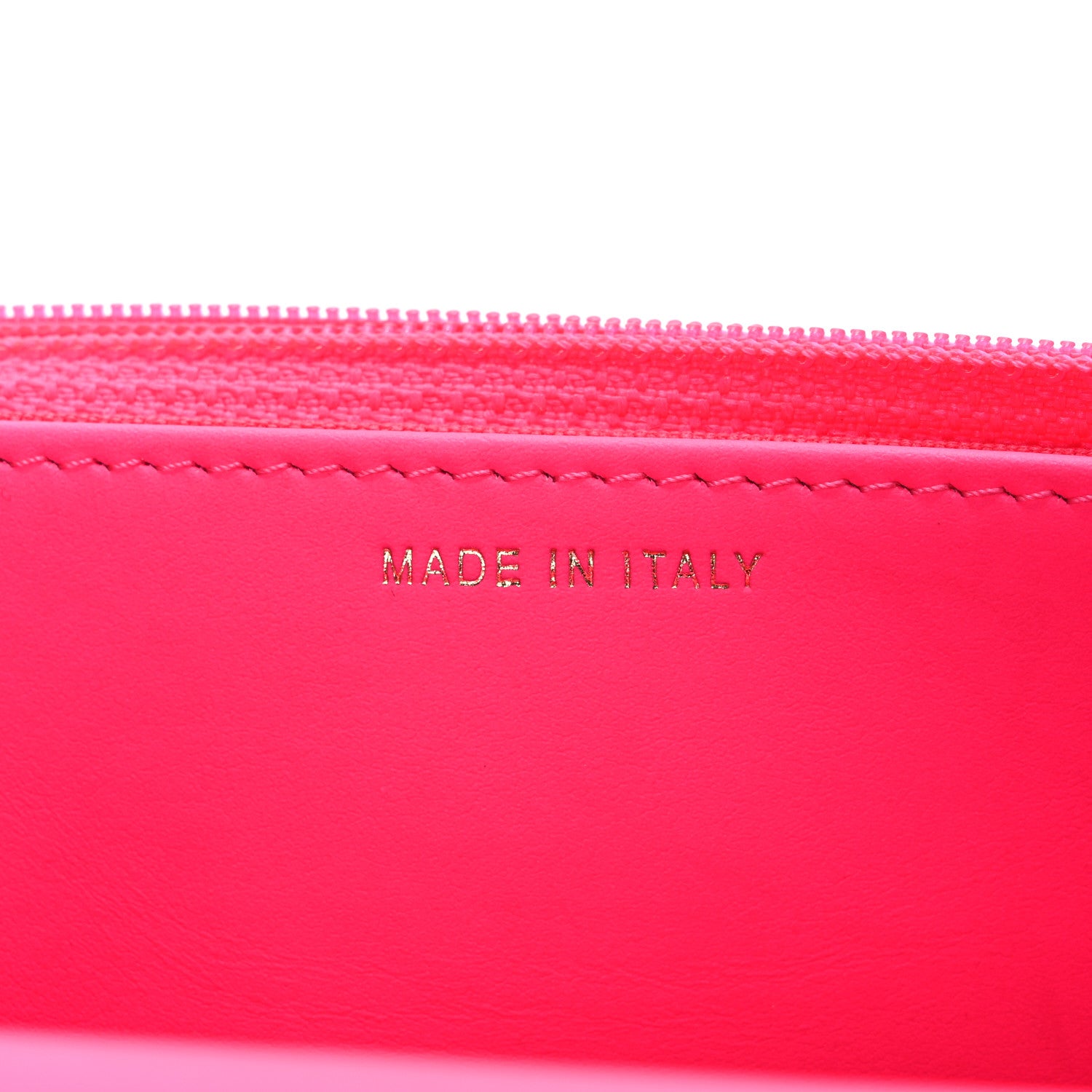 Chanel Patent Chevron Quilted Boy Wallet On Chain WOC Neon Pink 7 of 12