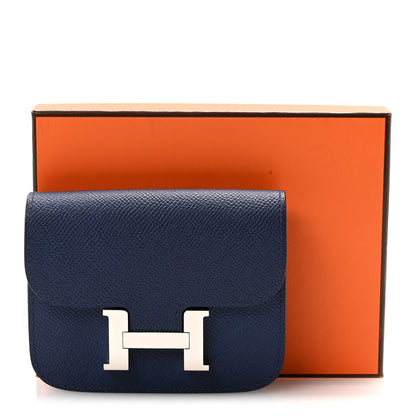 Hermes Epsom Constance Slim Wallet Bleu Saphir 8 of 8