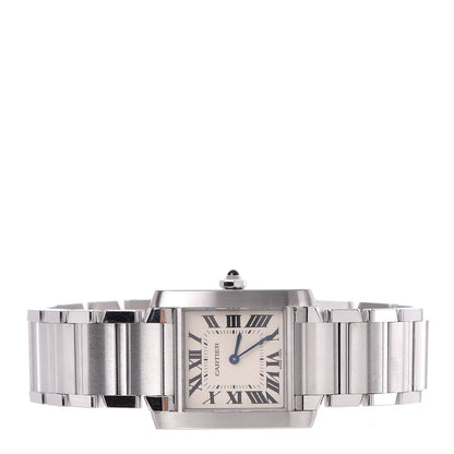 Cartier Stainless Steel 25mm Tank Francaise Quartz Watch 3 of 9