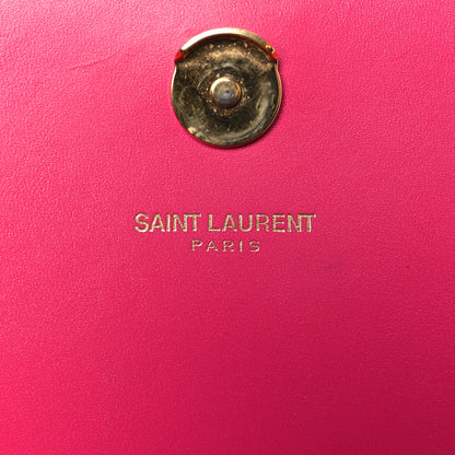 Saint Laurent Smooth Calfskin Medium Classic Monogram Kate Tassel Satchel Fuchsia 6 of 9