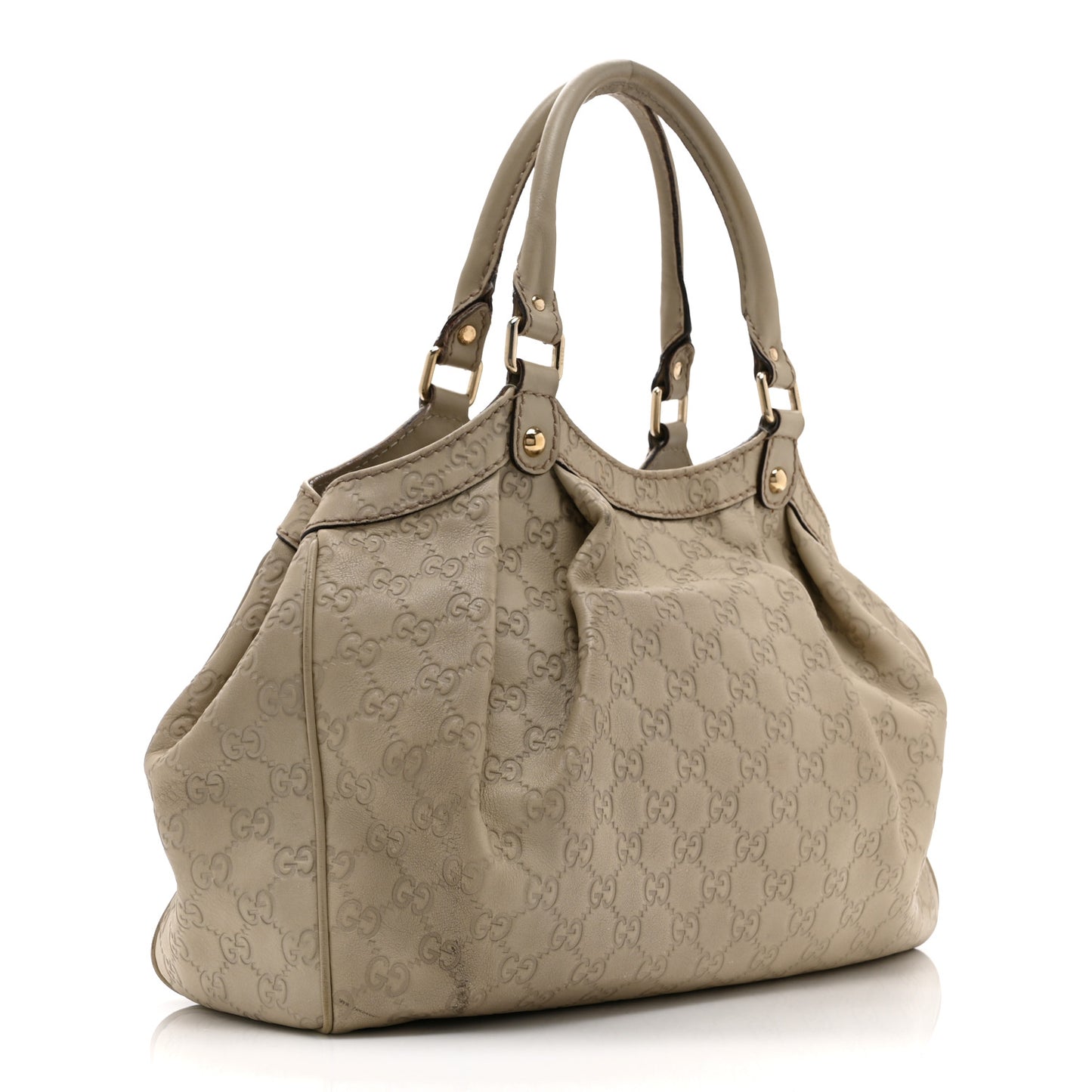 Guccissima Medium Sukey Tote Mystic White
