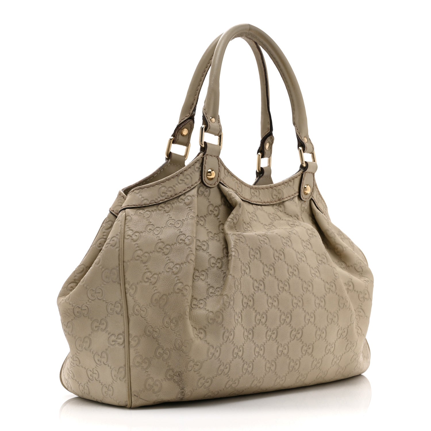 Gucci Guccissima Medium Sukey Tote Mystic White 3 of 14