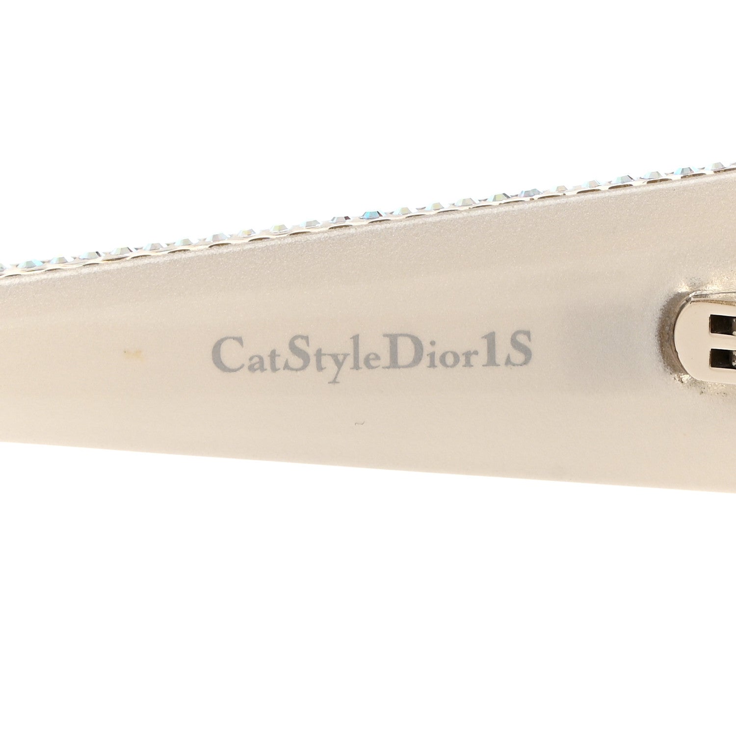 Christian Dior Acetate Crystal CatStyleDior1S Sunglasses Silver 5 of 8