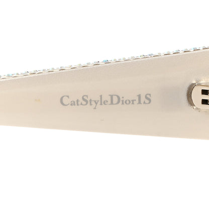 Christian Dior Acetate Crystal CatStyleDior1S Sunglasses Silver 5 of 8