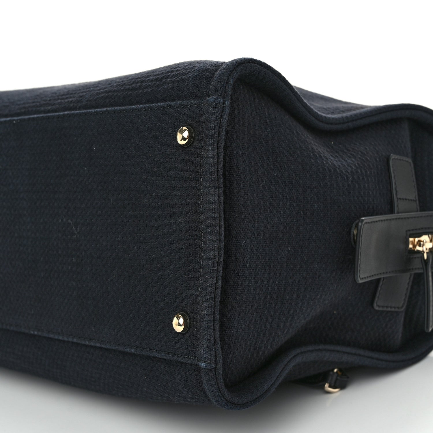 Chanel Mixed Fibers Large Deauville Bowling Bag  Black 10 of 10