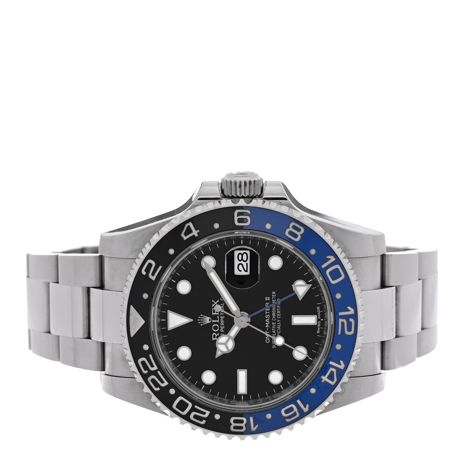 Rolex Stainless Steel 40mm Oyster Perpetual Date GMT Master II Batman Watch Black 116710BLNR 2 of 4